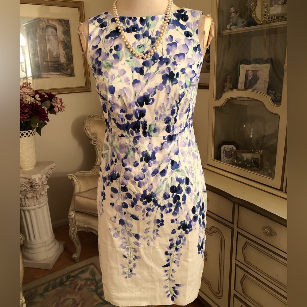 Talbots Rsvp Collection Nwot Print Sheath Dress S… - image 1